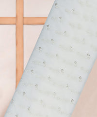Net dyeable Fabric with sequins butti