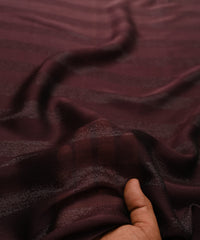 Dusty Lavender Ombre Shaded Chiffon Fabric with Zari Patta