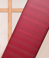 Red Ombre Shaded Chiffon Fabric with Zari Patta