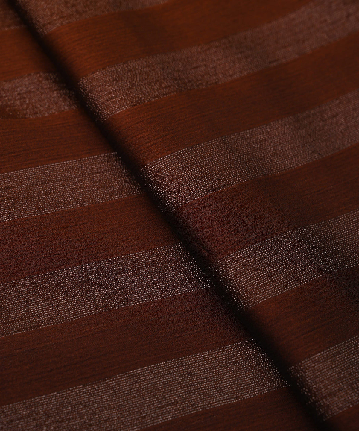 Rust Orange Color Cloth Rust Orange Ombre Shaded Chiffon Fabric with Zari Patta – Fabric Depot