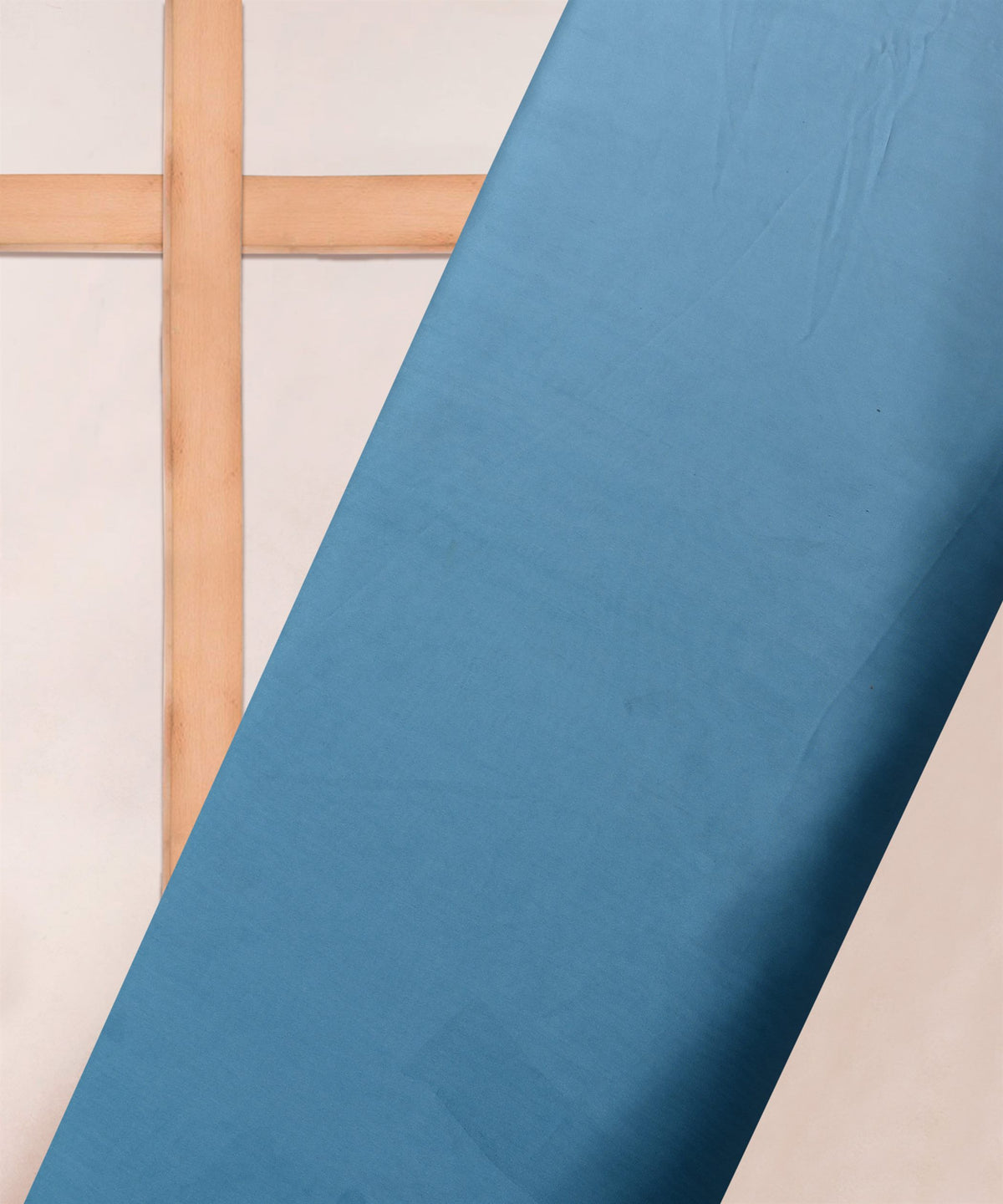 Aqua Blue Ombre Shaded Satin Georgette Fabric
