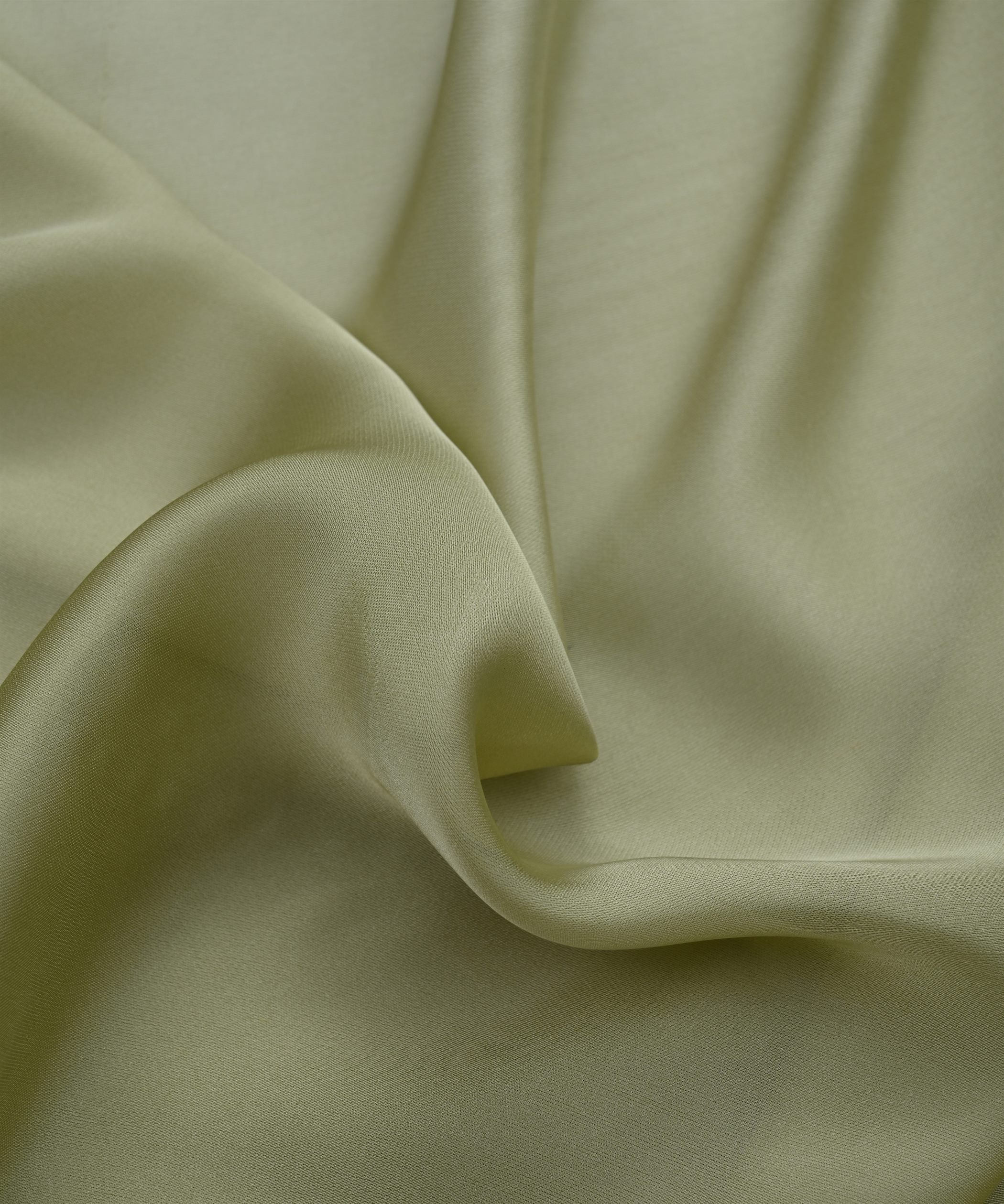 Olive Ombre Shaded Satin Georgette Fabric