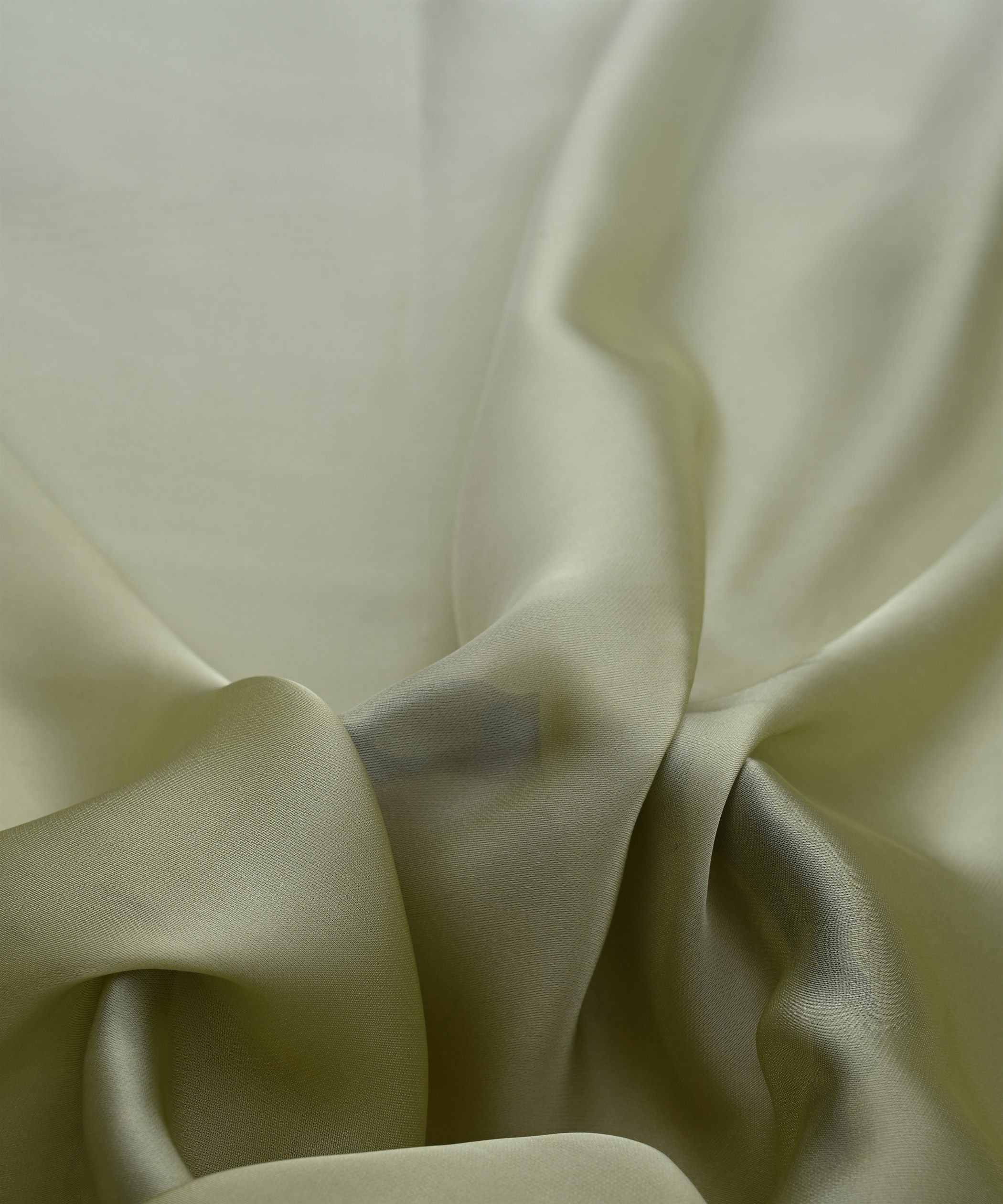 Olive Ombre Shaded Satin Georgette Fabric