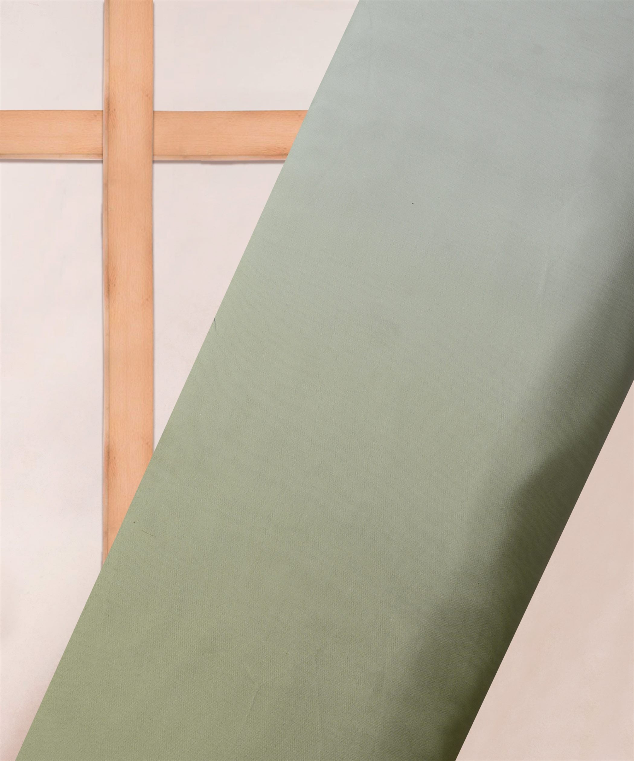 Olive Ombre Shaded Satin Georgette Fabric