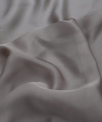 Silver Ombre Shaded Satin Georgette Fabric