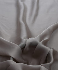 Silver Ombre Shaded Satin Georgette Fabric
