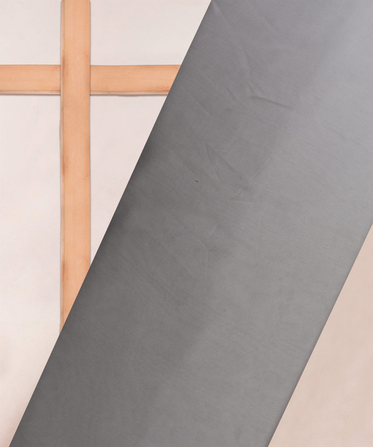 Silver Ombre Shaded Satin Georgette Fabric
