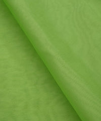 Apple Green Plain Dyed Organza Fabric