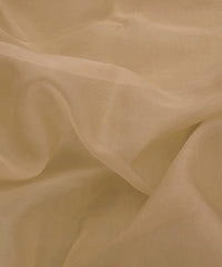 Apricot Plain Dyed Organza Fabric