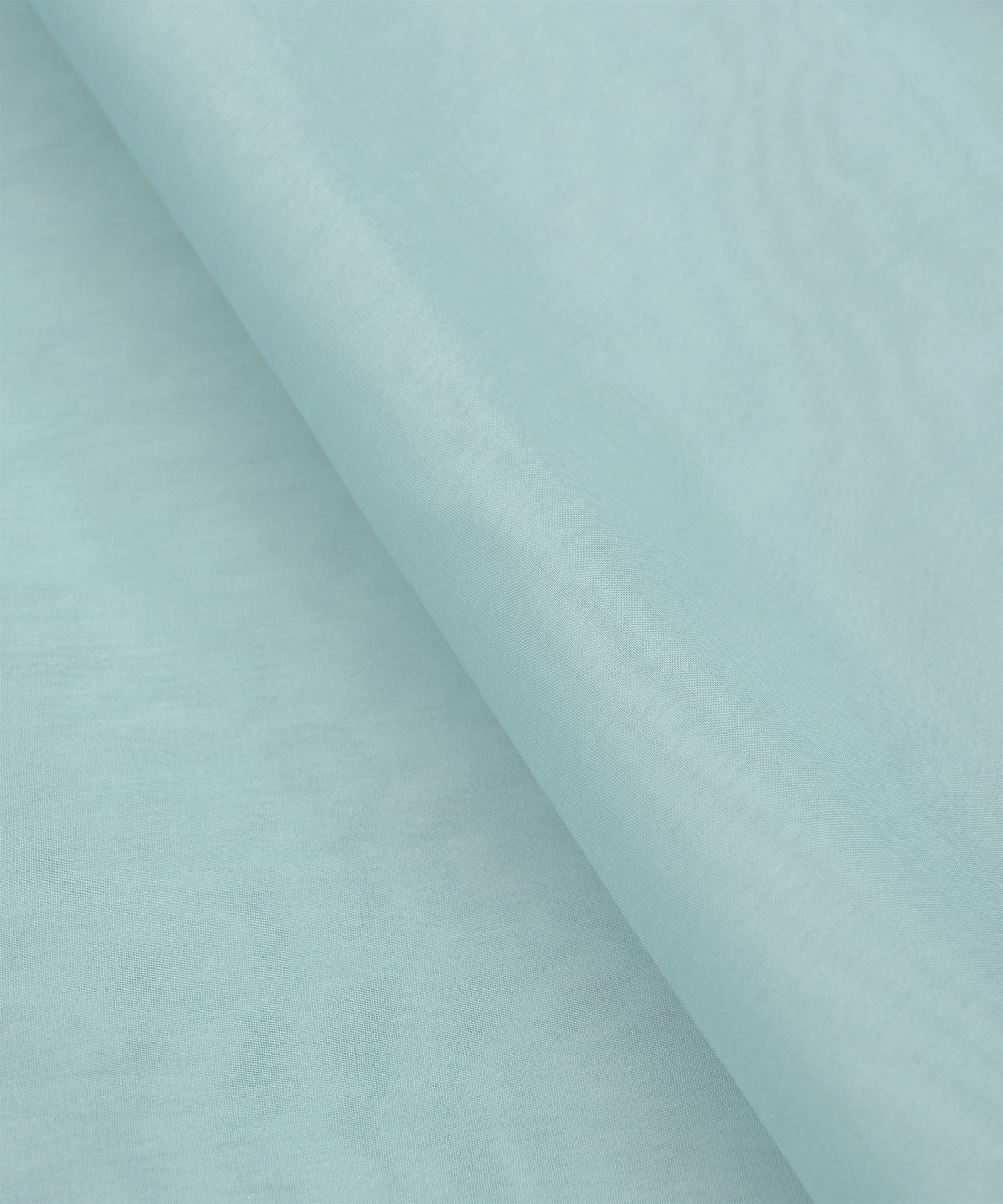 Baby Blue Plain Dyed Organza Fabric