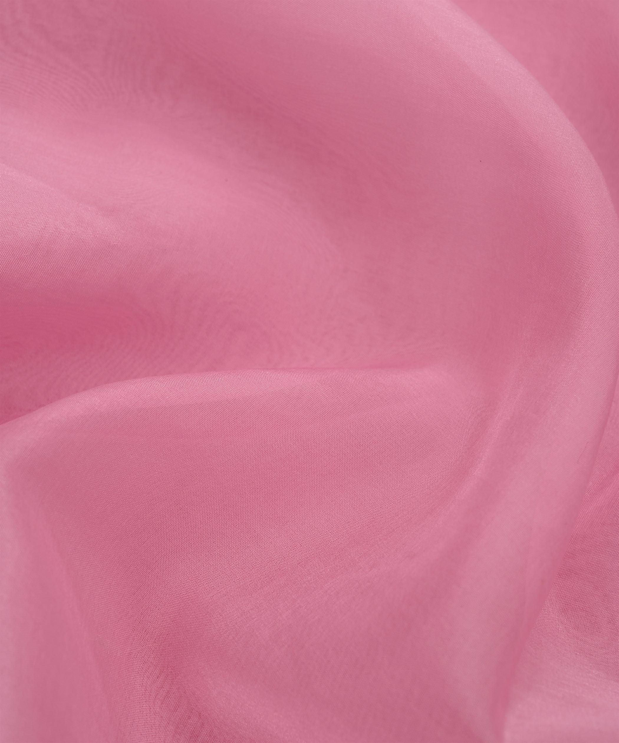 Baby Pink Plain Dyed Organza Fabric