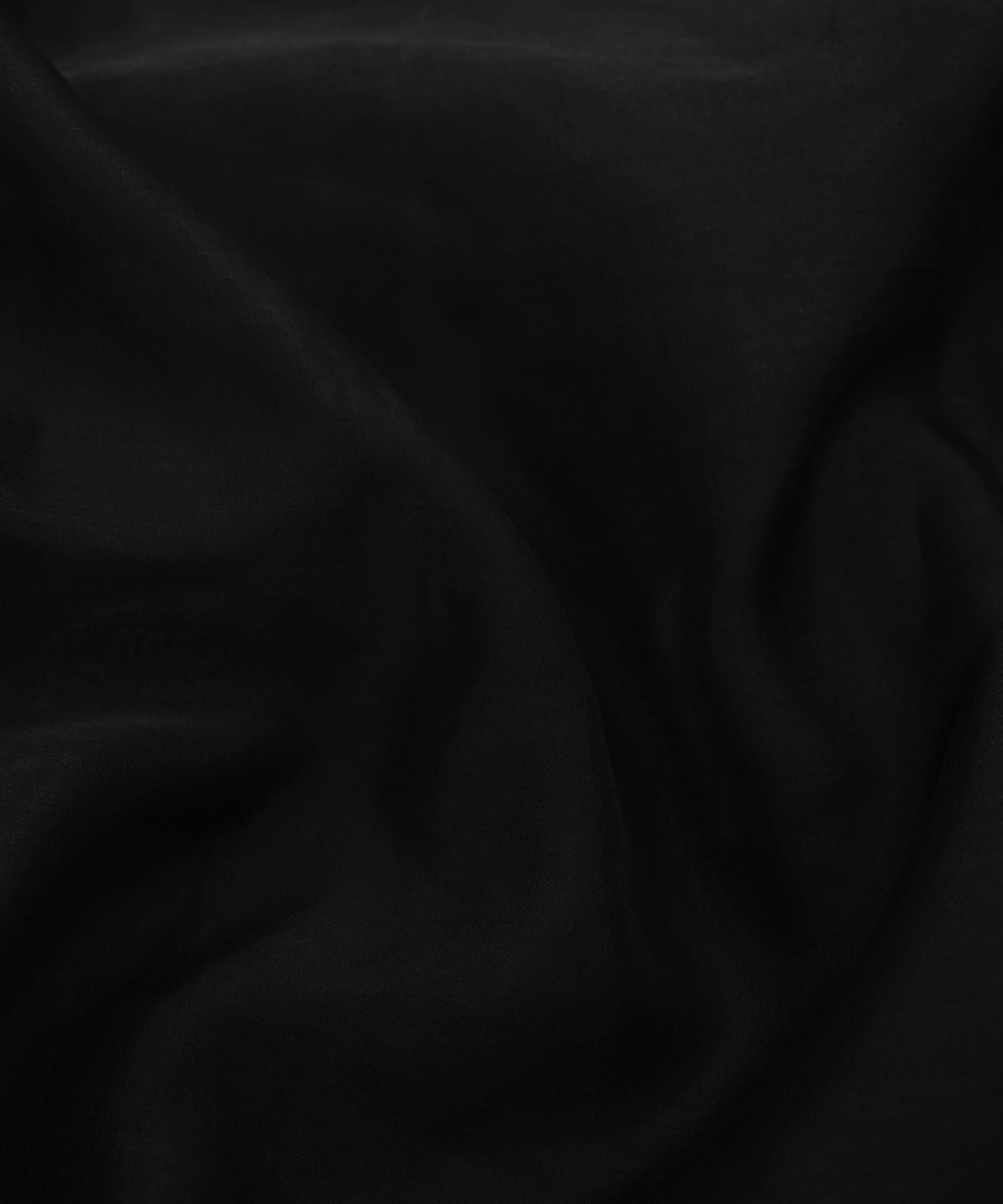Black Plain Dyed Organza Fabric