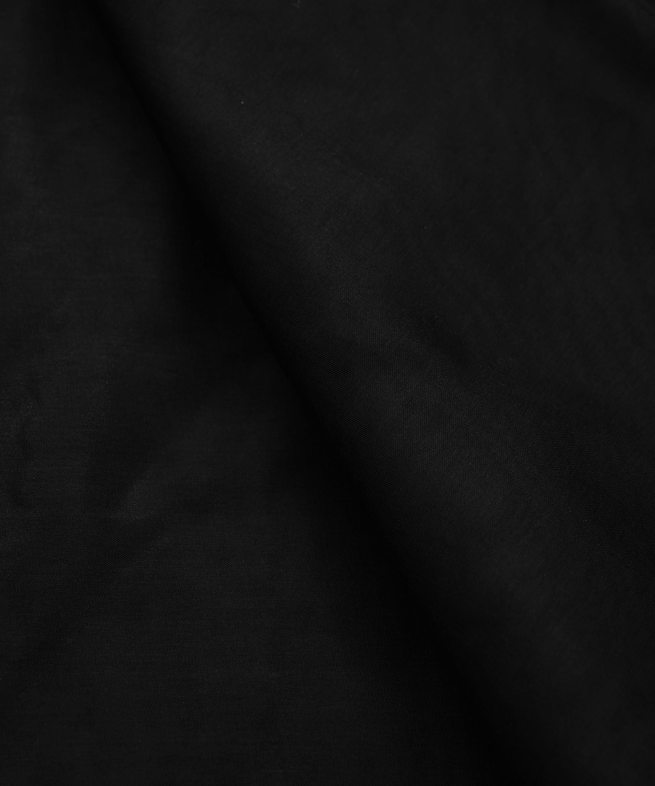 Black Plain Dyed Organza Fabric