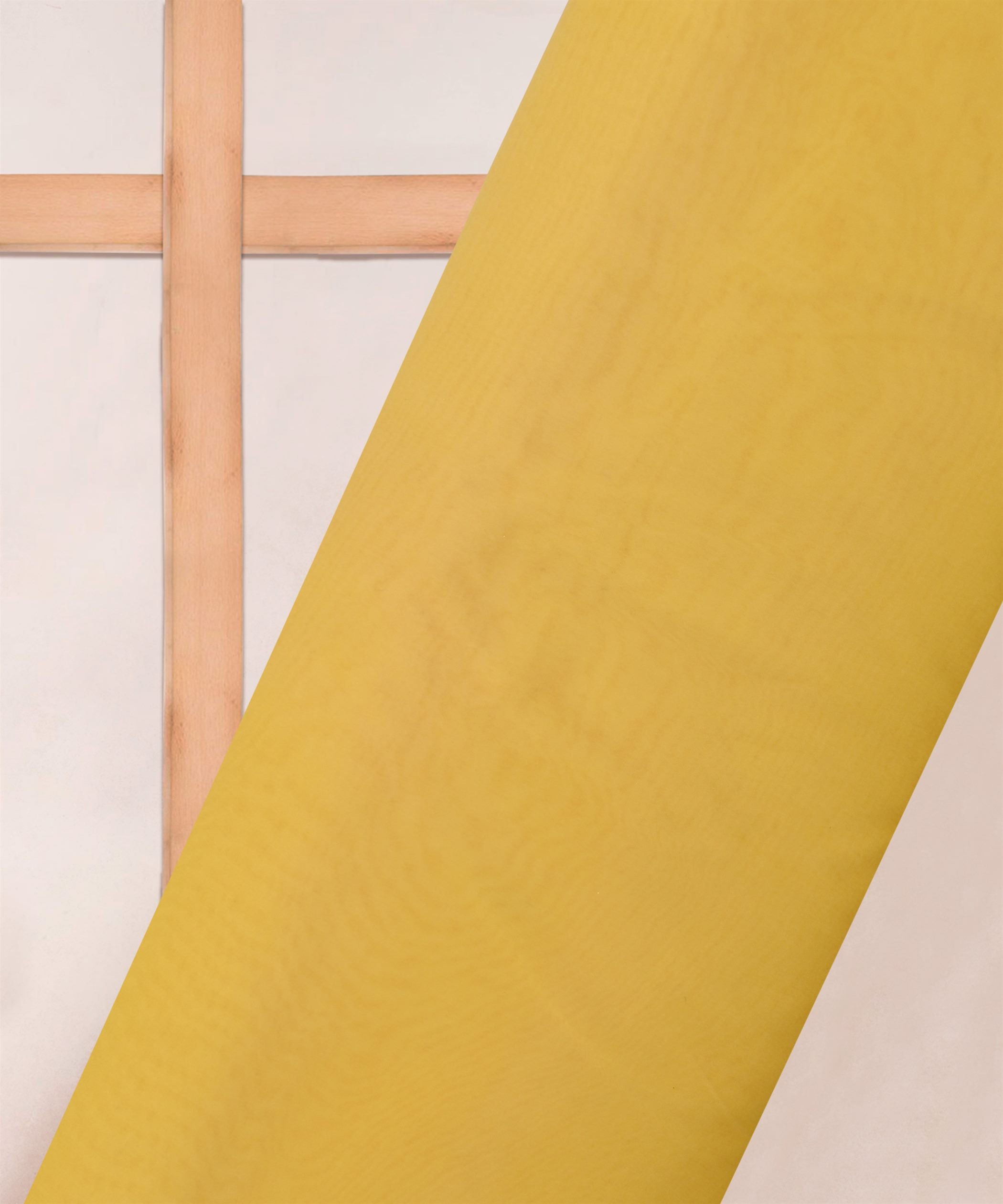 Bright Yellow Plain Dyed Organza Fabric