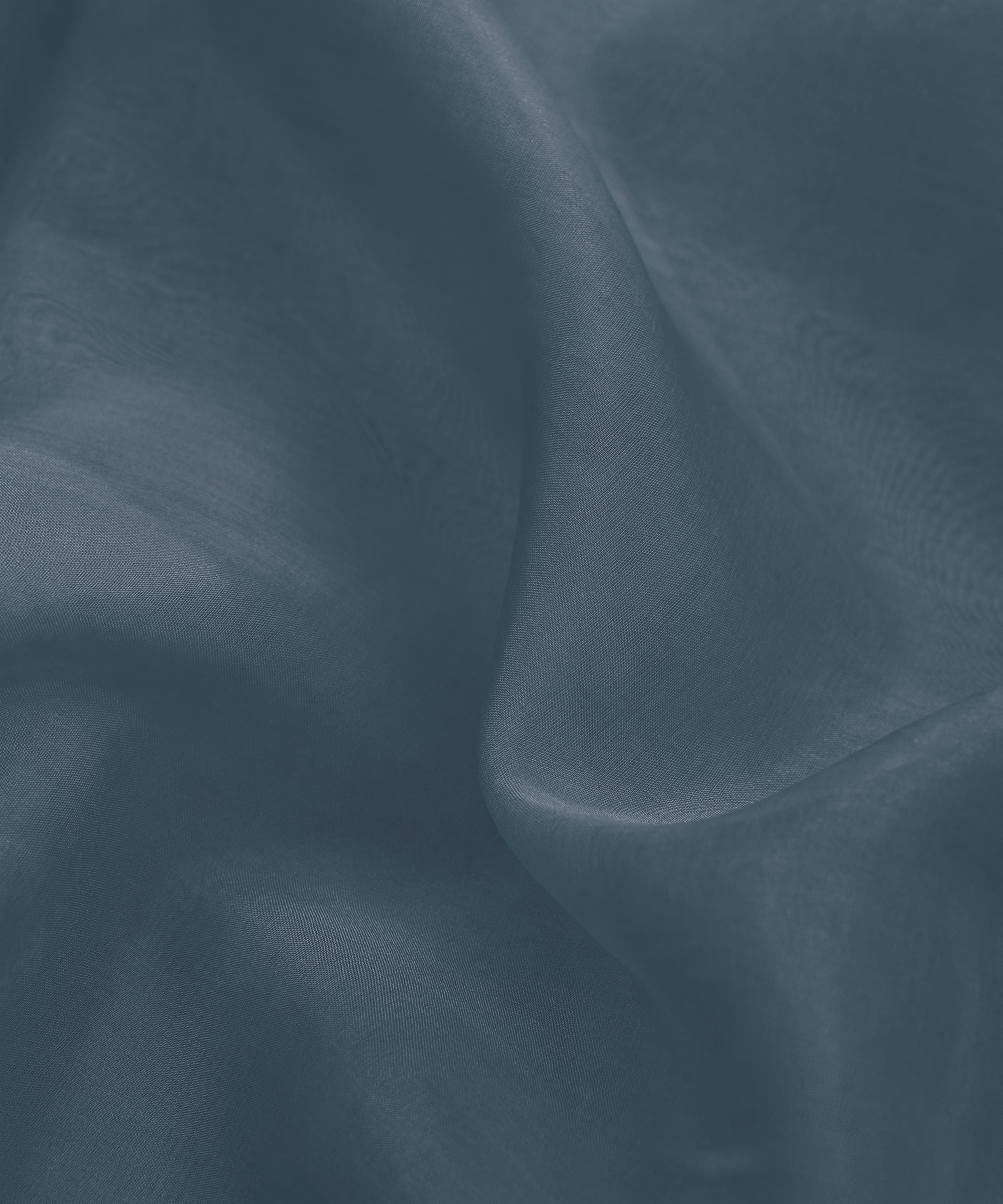 Charcoal Grey Plain Dyed Organza Fabric