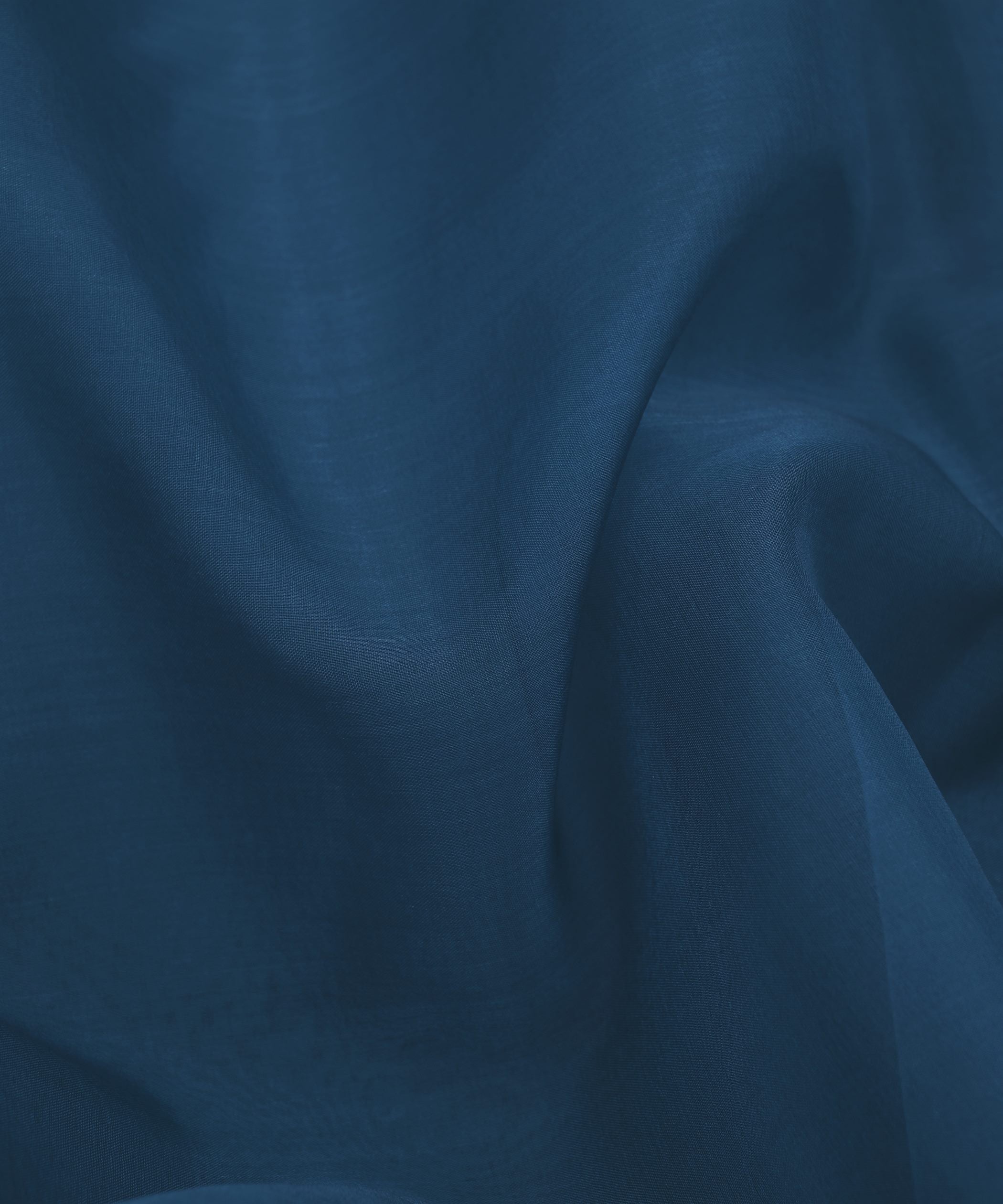 Cobalt Blue Plain Dyed Organza Fabric
