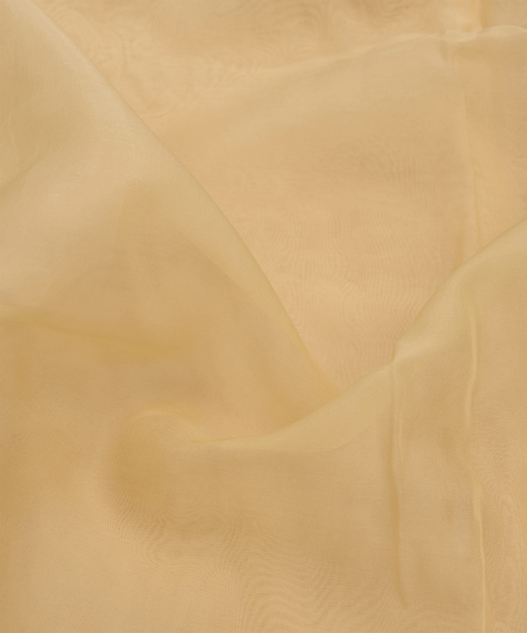 Cream Plain Dyed Organza Fabric