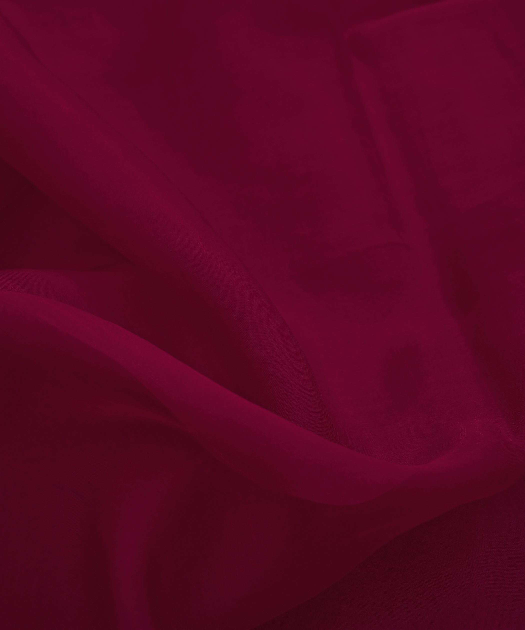 Dark Pink Plain Dyed Organza Fabric