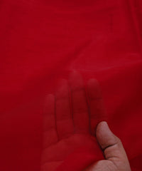 Deep Red Plain Dyed Organza Fabric