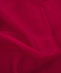 Hot Pink Plain Dyed Organza Fabric