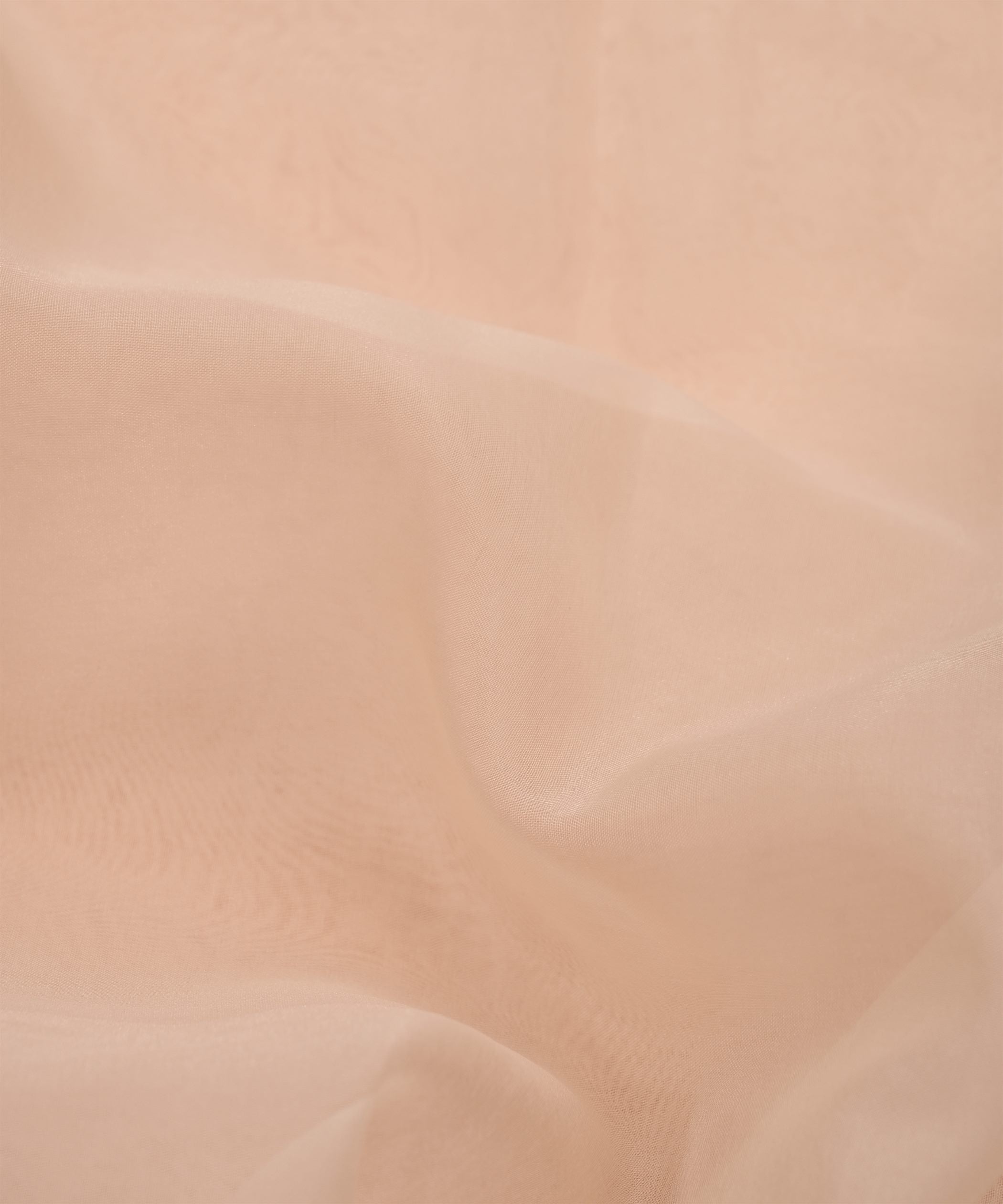Ivory Pink Plain Dyed Organza Fabric