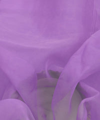 Lavender Plain Dyed Organza Fabric