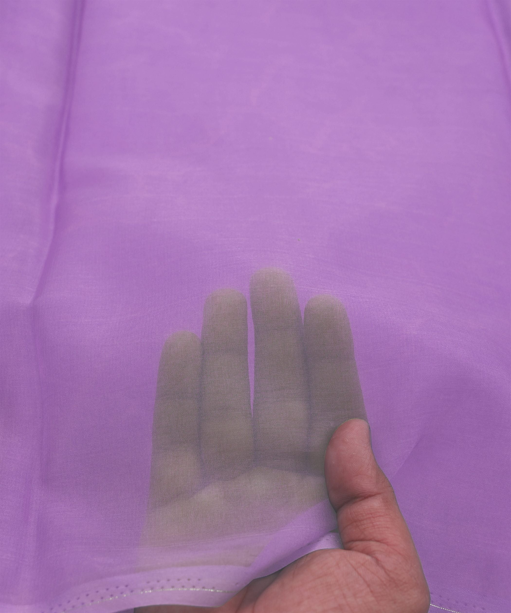 Lavender Plain Dyed Organza Fabric