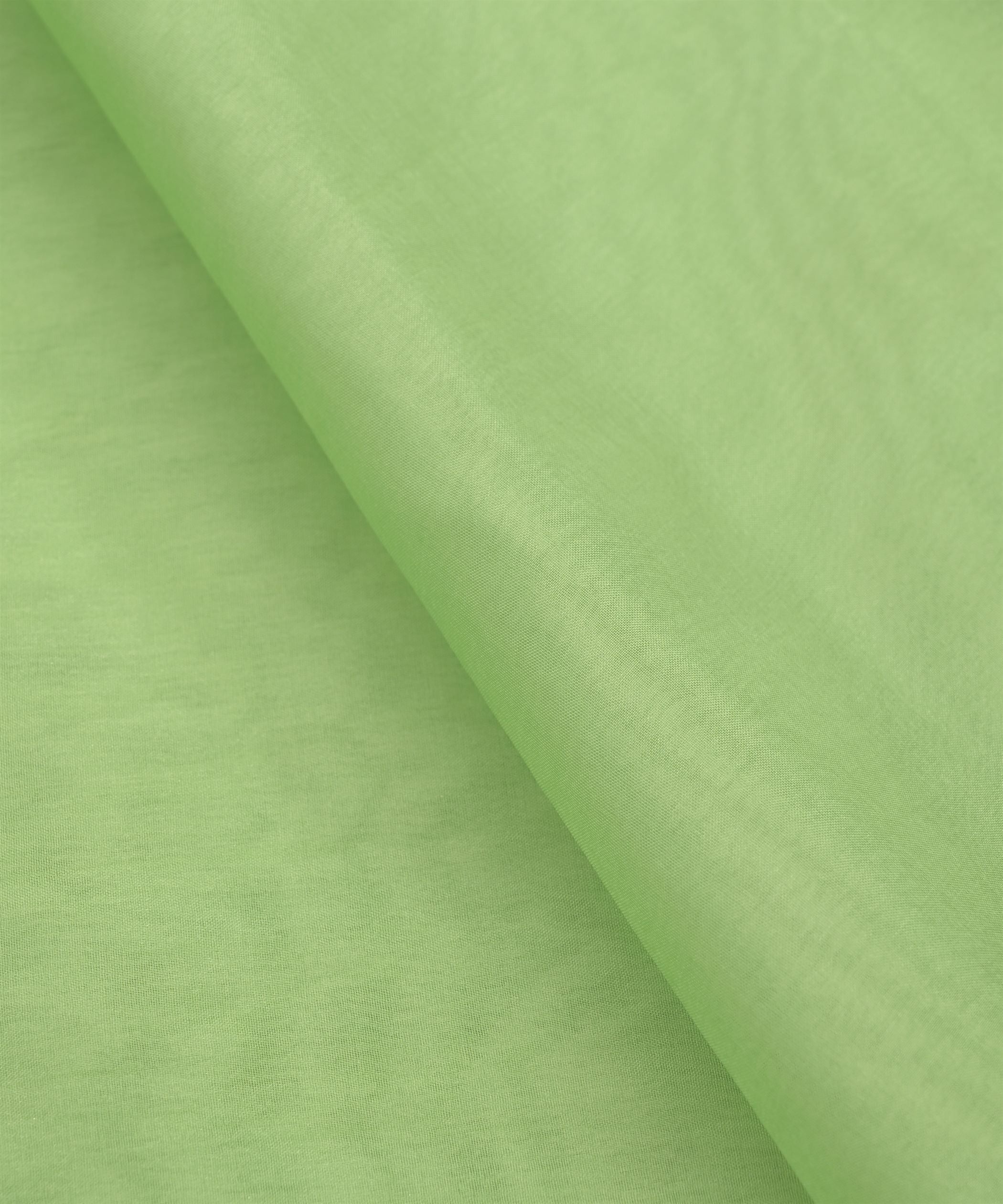 Mint Green Plain Dyed Organza Fabric