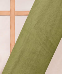 Olive Green Plain Dyed Organza Fabric