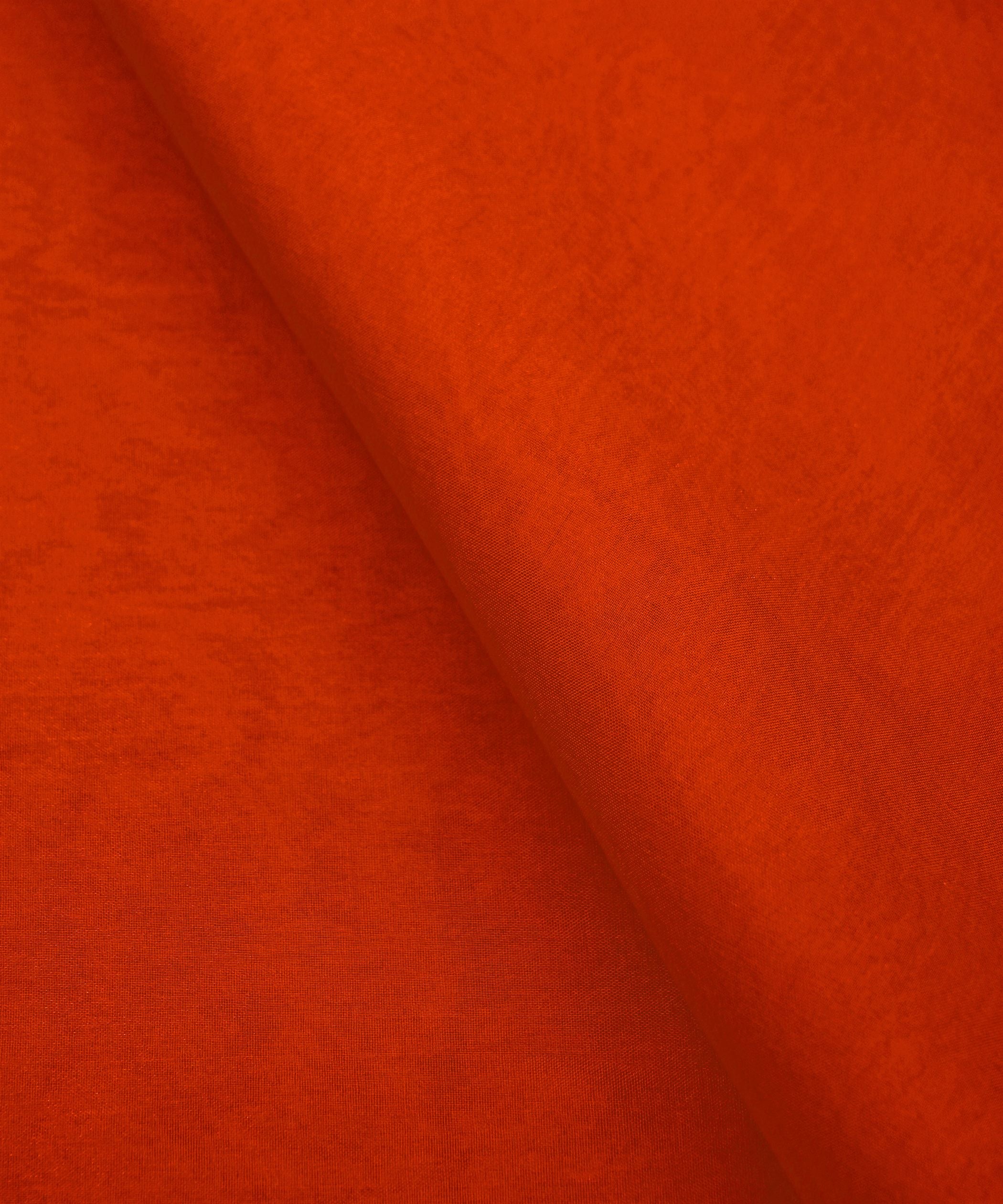 Orange Plain Dyed Organza Fabric