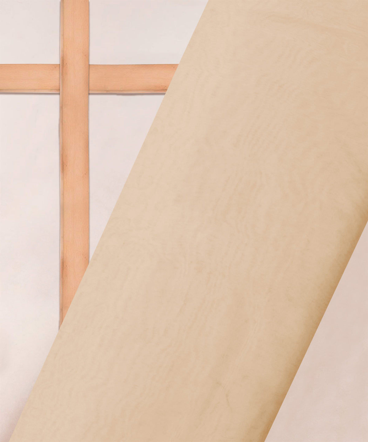 Peach Plain Dyed Organza Fabric