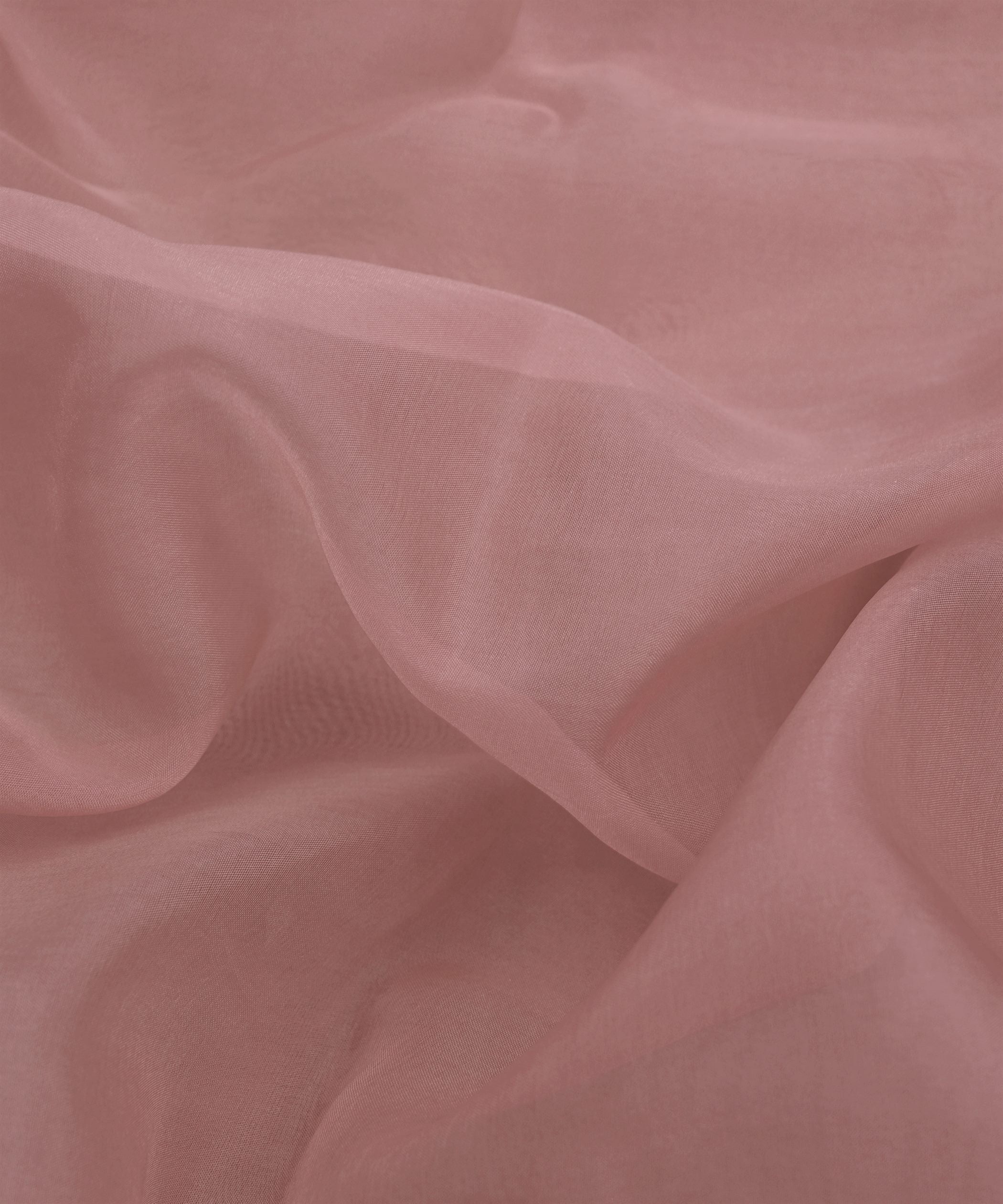 Pearl Pink Plain Dyed Organza Fabric