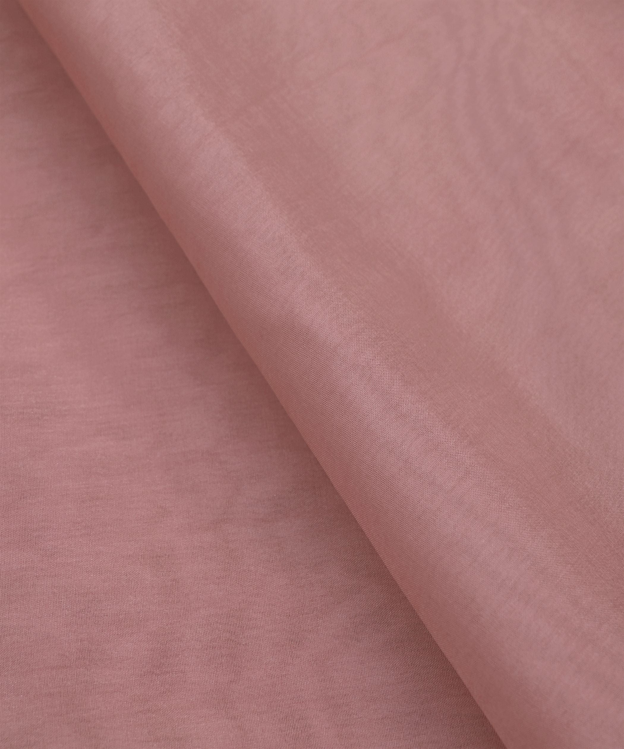 Pearl Pink Plain Dyed Organza Fabric