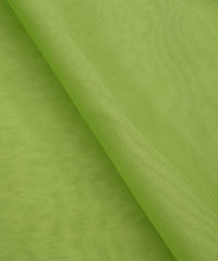 Pista Green Plain Dyed Organza Fabric