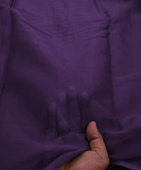 Purple Plain Dyed Organza Fabric