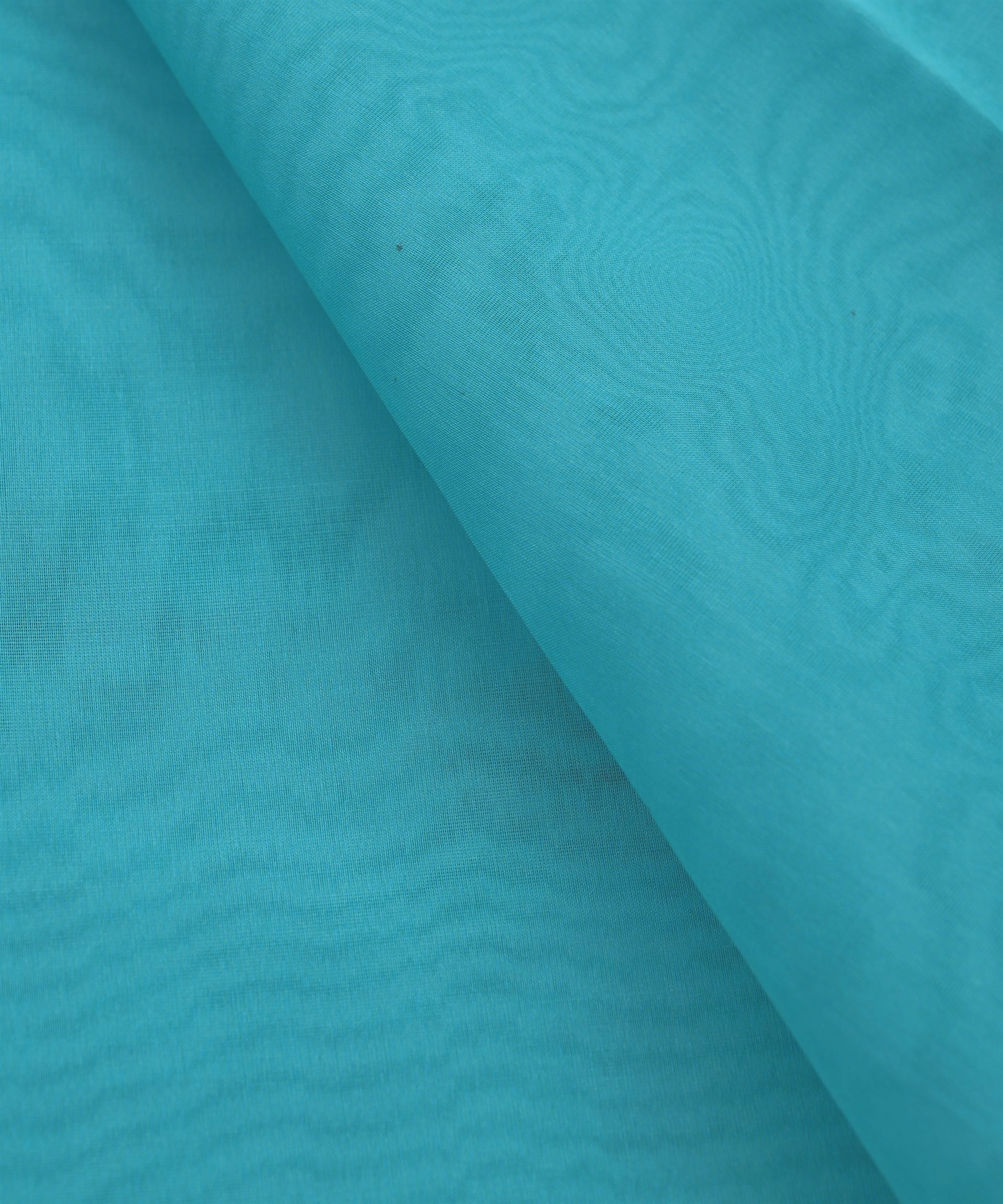 Sky Blue Plain Dyed Organza Fabric