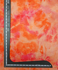 Pink & Orange Tie and Dye Organza Fabric