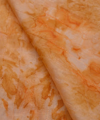 Yellow Tie and Dye Organza Fabric with Fur Lining