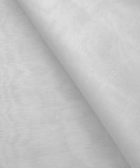 White Plain Dyed Organza Fabric