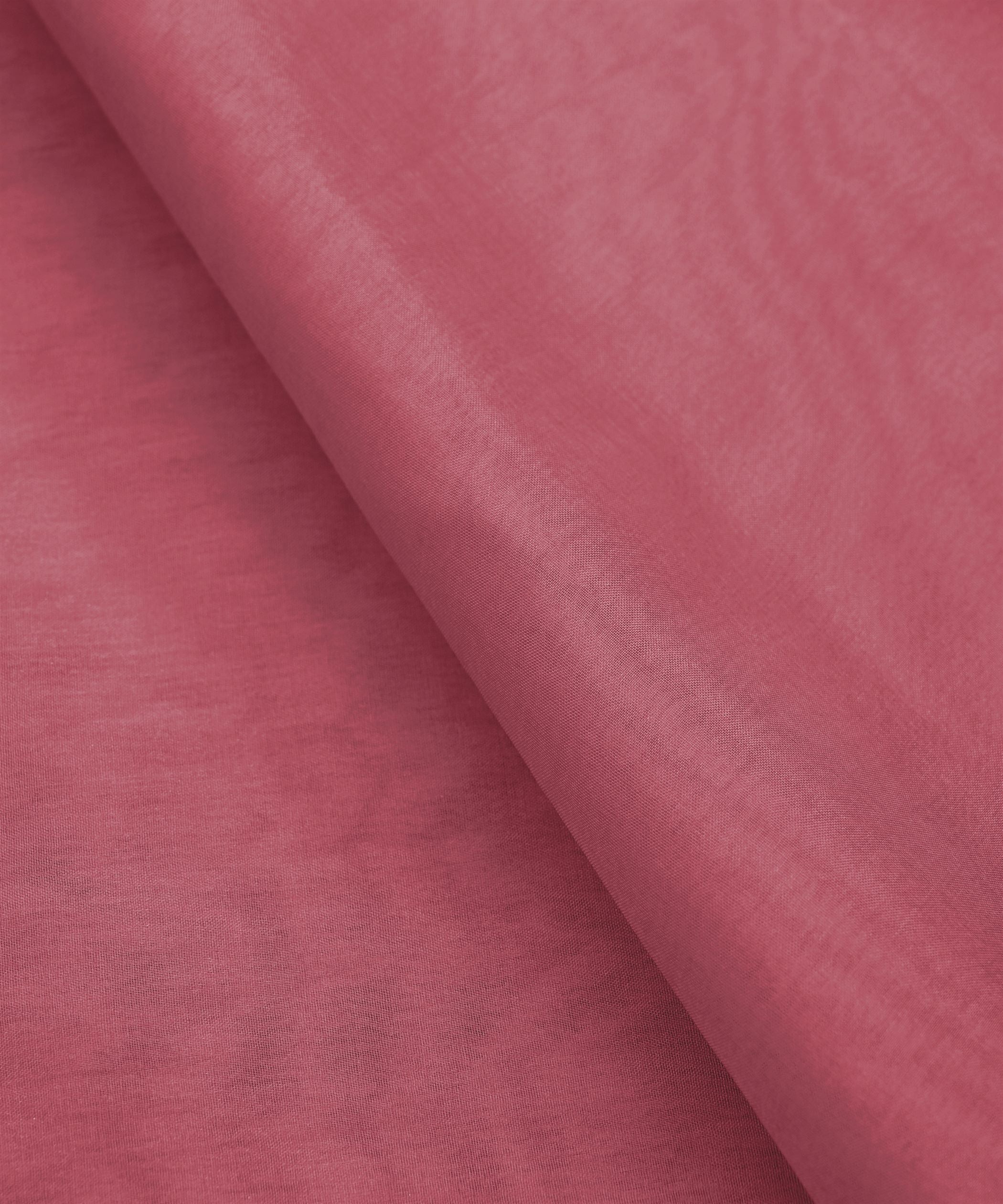 Wild Rose Pink Plain Dyed Organza Fabric