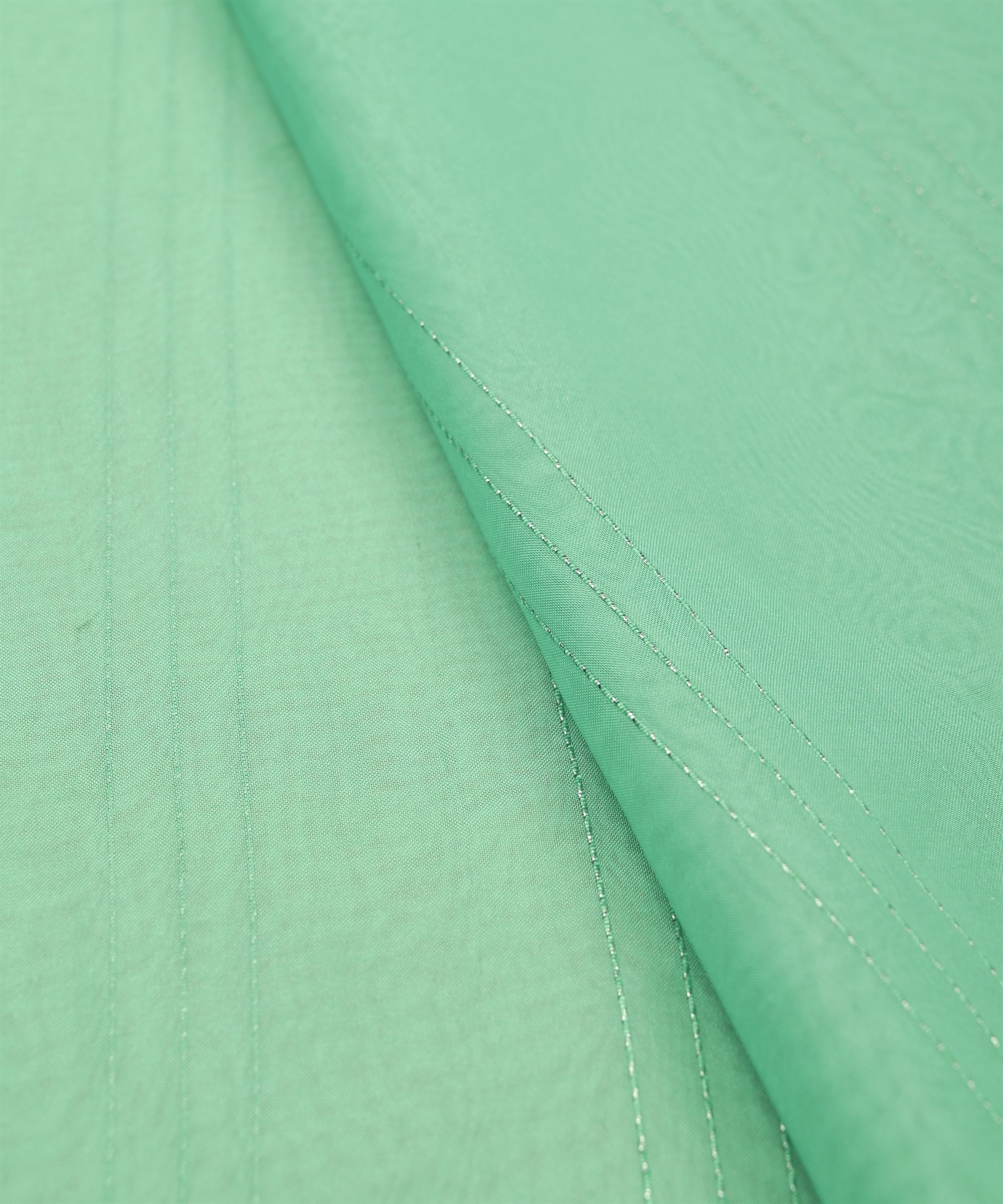 Aqua Green Organza fabric with Lining