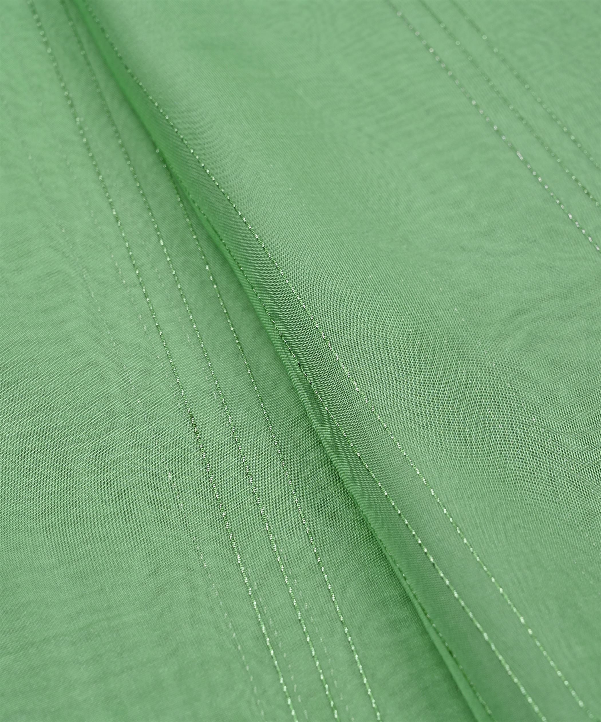 Sea Green Organza fabric with Lining