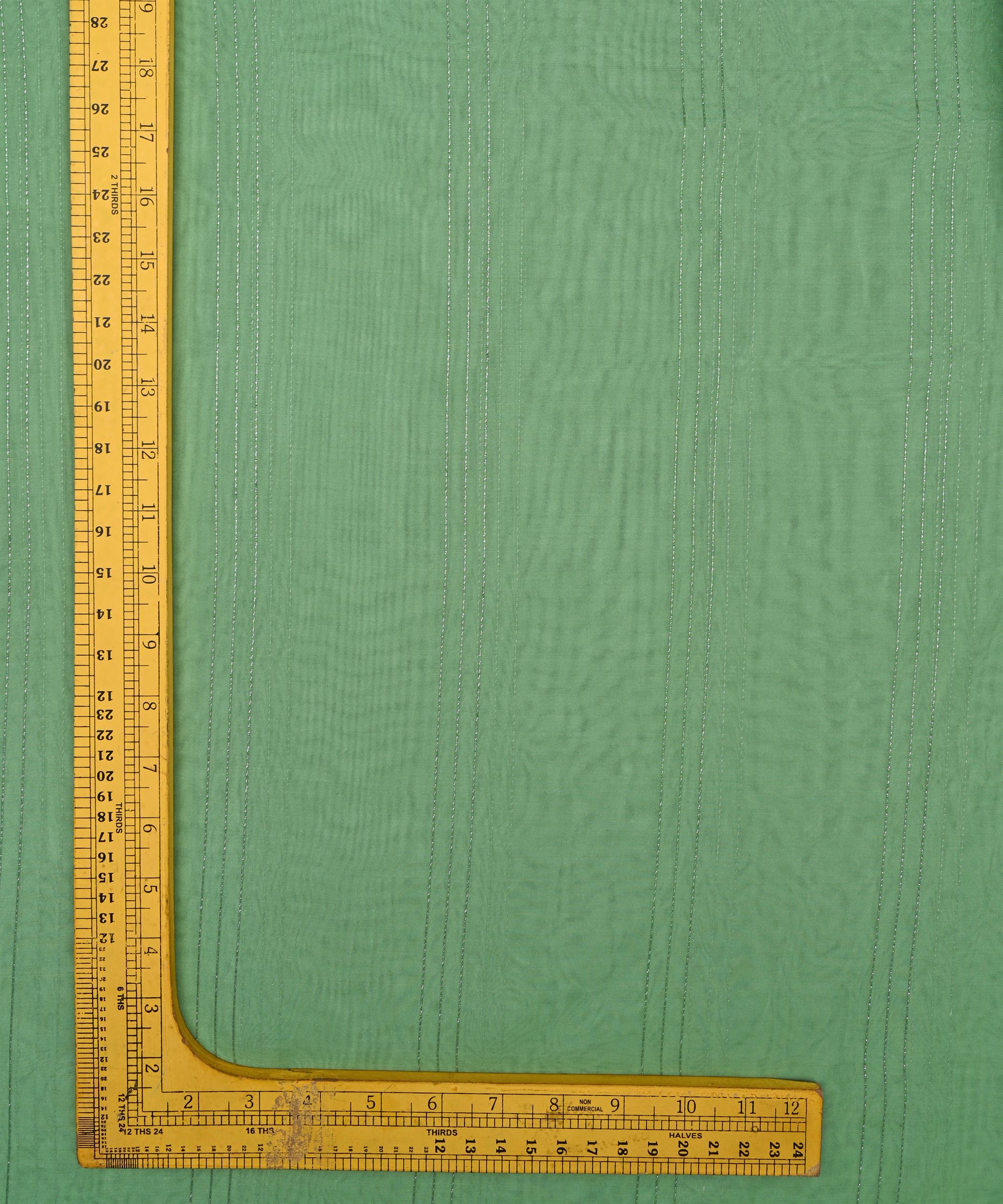 Sea Green Organza fabric with Lining