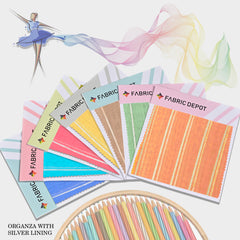 Organza with Silver Lining-Swatch Card