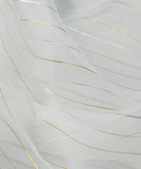 Organza Dyeable Fabric with Silver & Gold Zari-1