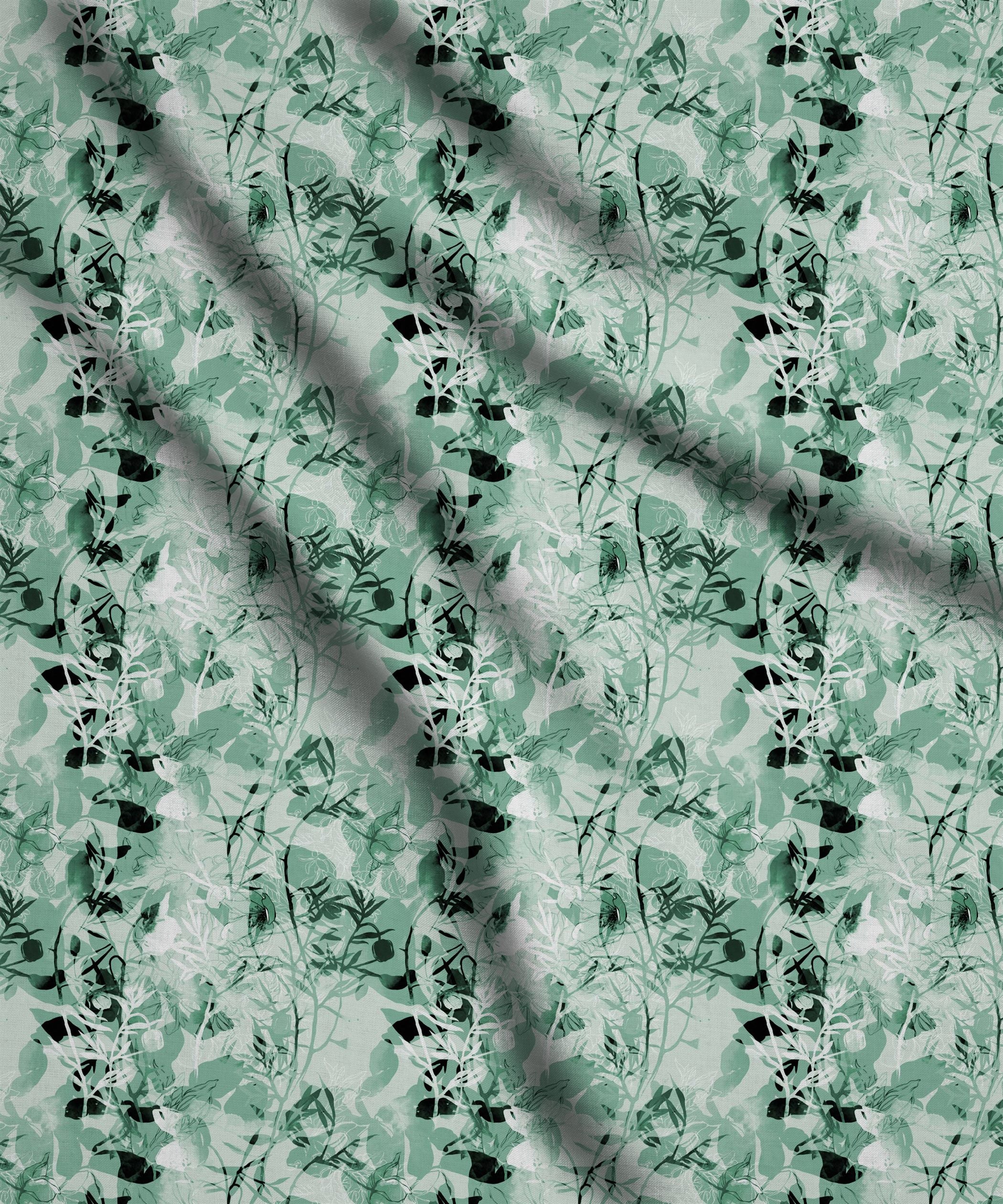Pastel Green-Textured Print