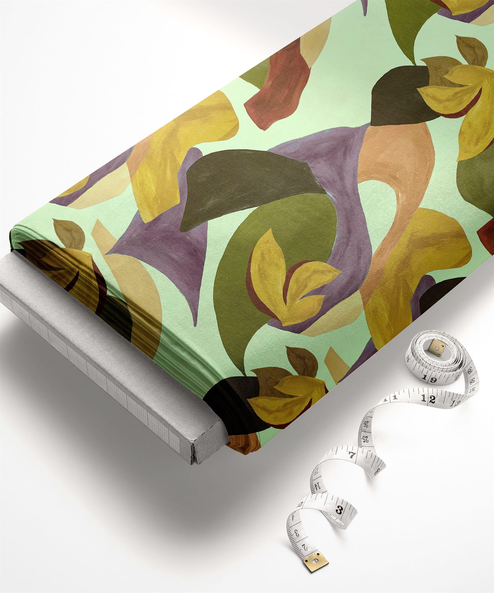 Pista Green-Geometrical Abstract Print