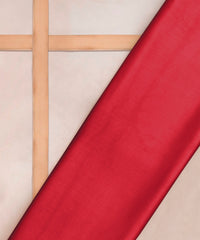 Carrot Pink Plain Dyed Cotton Satin Fabric