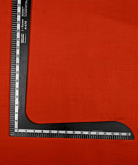 Dark Orange Plain Dyed Cotton Satin Fabric