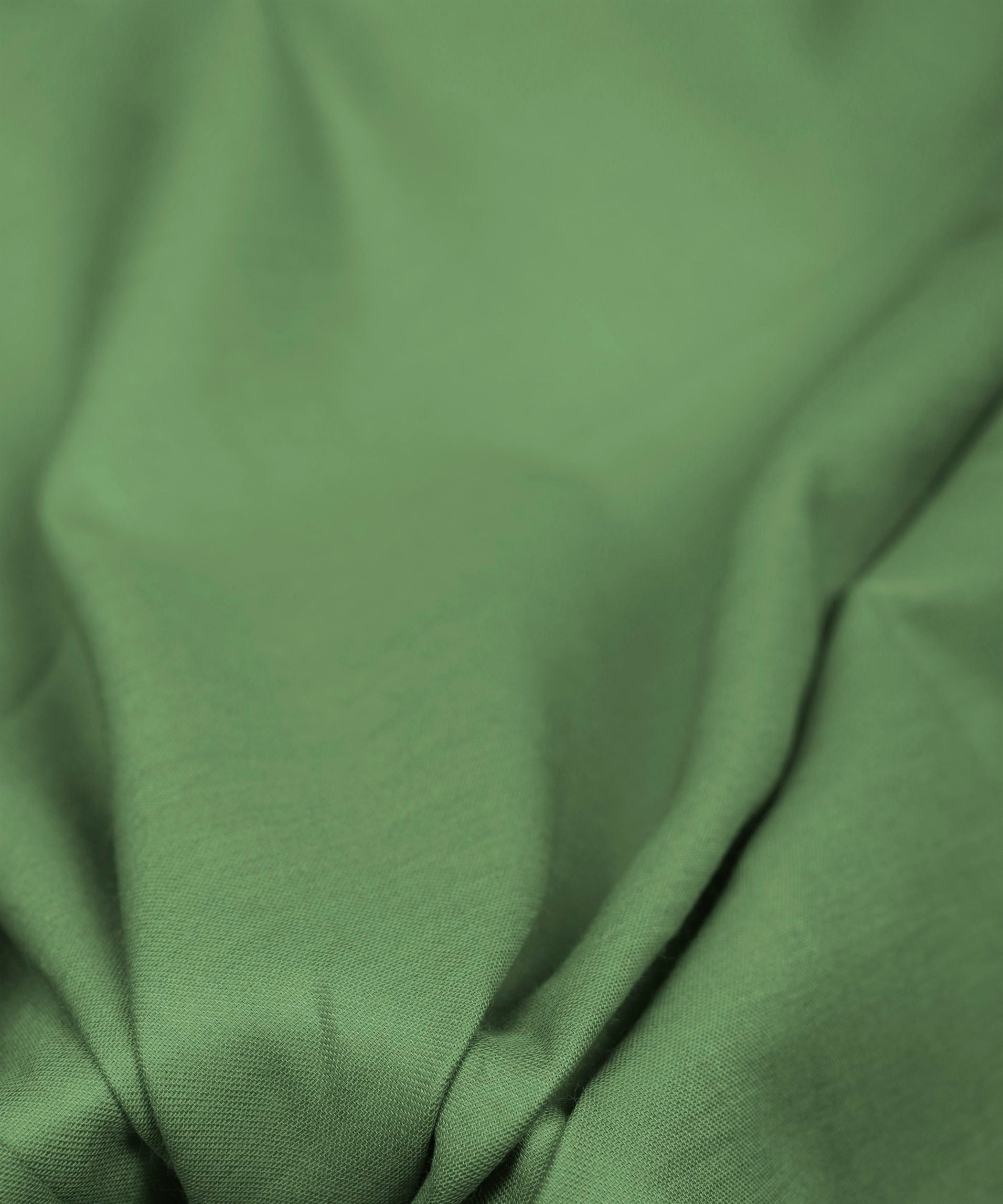 Dusty Green Plain Dyed Cotton Satin Fabric